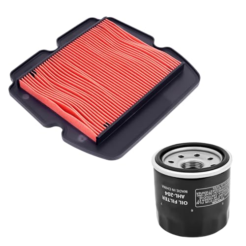 AHL Filtre à air + Filtre à huile Compatible avec Honda Goldwing 1800 GL1800 2001-2005/Goldwing 1800 GL1800 Airbag 2014-2016/ Goldwing 1800 GL1800 ABS 2001-2005/Goldwing F6B GL1800BD Deluxe 2013-2016