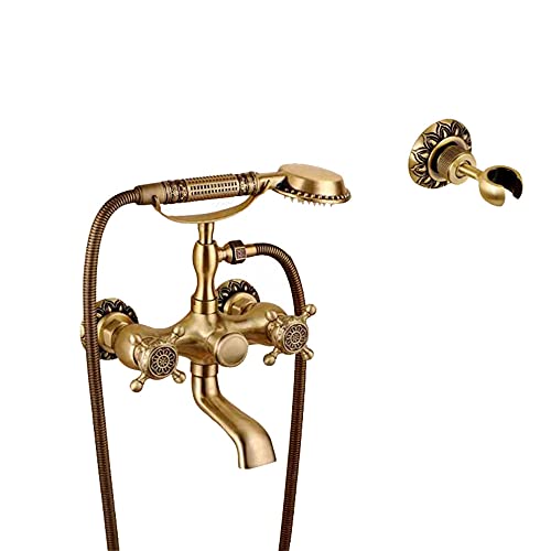 iumLeap Victorian Bath Mixer Tap With Shower Attachment B