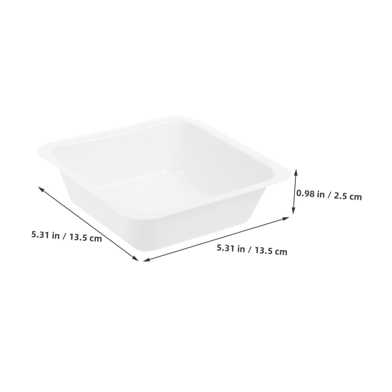 Unomor 10pcs Weighing Pan Weighing Dishes Mini Scale Trays Weighing Can Food Scale Container Weigh Boats Portable Plate Weigher Weighing Scales for Labs Weighing Boats Plastic White