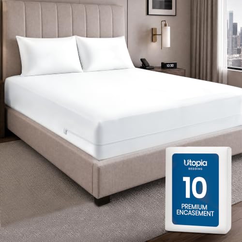 Best Waterproof Mattress Protector for Incontinence Seniors in 2026 5 Bulk 10-Pack Queen Size Hotel Mattress Encasement 100% Waterproof, 12' Deep