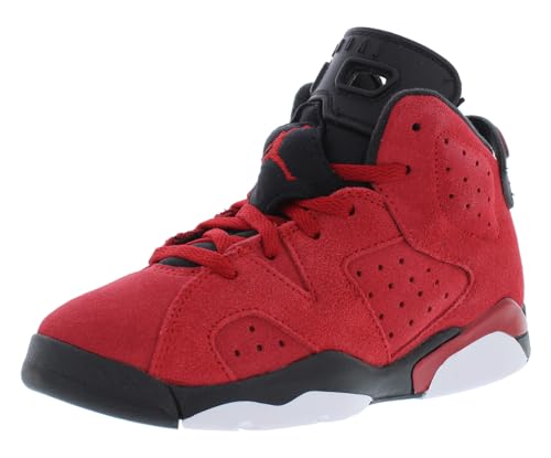 NIKE Youth Air Jordan 6 Retro GS 384665 600 Toro Bravo Varsity Red/Black - Size 4.5y