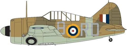 Miniatura 2 de Airfix Vintage Classics Brewster Buffalo 172 WWII British Military Aviation Kit de modelo de plástico A02050V