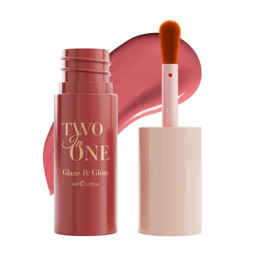 Image of Character Two in One- Glaze & Gloss | Bold Color + High-Shine Lip Gloss | Lightweight, Smudge-Proof & Transfer-Resistant | Non-Sticky, Comfortable Wear | Travel-Friendly & Long-Lasting (CTO401, 4ml)