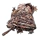 HIQIU Männer Boonie Hut Breite Krempe Dschungel Camouflage Sniper Hüte,Faltbar Herren Sonnenhut für Outdoor Tactical Jagd Camping (DE/NL/SE/PL, Alphanumerisch, Einheitsgröße, Grau Camouflage)