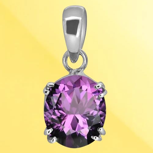 Médaillon améthyste en argent, le cadeau d'anniversaire mémorable - 2
