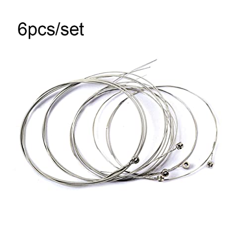 wueiooskj 6 Pièces Cordes de Guitare Électrique Professionnelle Robuste Durable Argent Instrument Accessoires pour… - Les Beatles, Paul McCartney, John Lennon, RIngo Starr, George Harrison wueiooskj 6 Pièces Cordes de Guitare Électrique Professionnelle Robuste Durable Argent Instrument Accessoires pour… – Image 6
