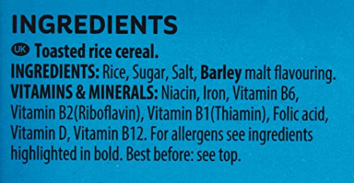 Kellogg's Rice Krispies Portion | 22g | Multigrain Nourishment | Source of Fibers | High in 7 Vitamin and Iron | Low in Fat | Ideal For Healthy Breakfast