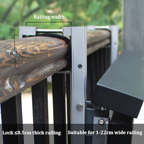 Table de balcon réglable en alliage d'aluminium durable et résistant - 5