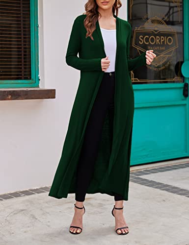 Image of Bluetime Women Floor Length Open Front Cardigan