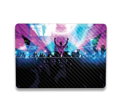 Image of MightySkins Carbon Fiber Skin Compatible with Microsoft Surface Laptop Studio 2 (2023) Full Wrap Kit - Dj Festival | Protective, Durable Textured Carbon Fiber Finish | Easy to Apply | Made in The USA