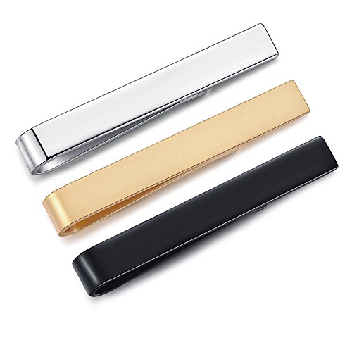 honey bear 15734 3pcs mens boys skinny tie clip set tie bar for narrow tie gift 4cm