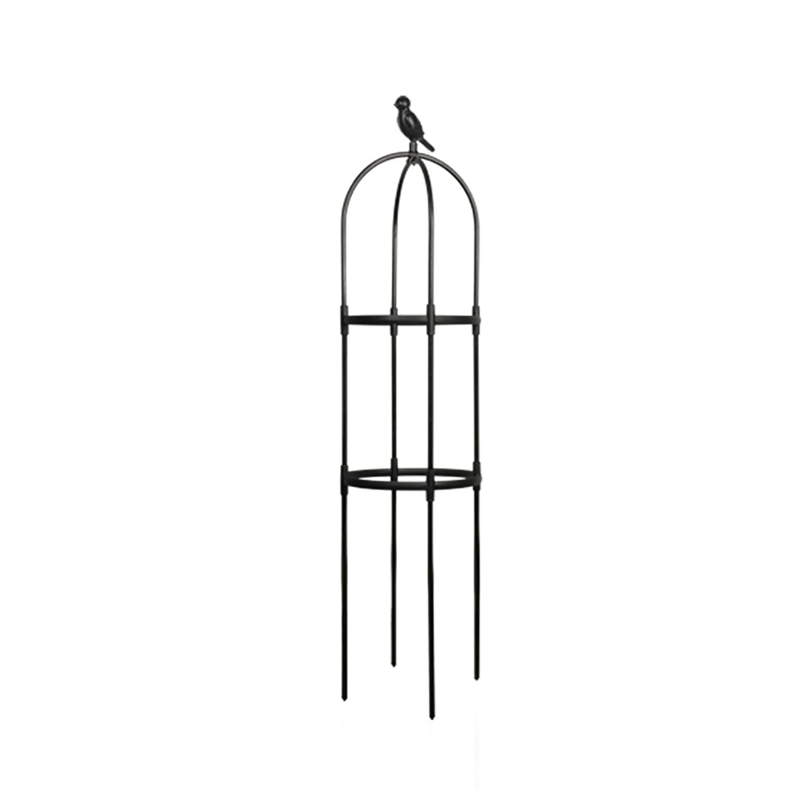 OWOHYG Garden Climber Shelf Flower Racks Climbing Vines Rack Plants Stand Trellises Cucumbers Trellis Roses Vegetables Pots Support Frame.120CM-Black