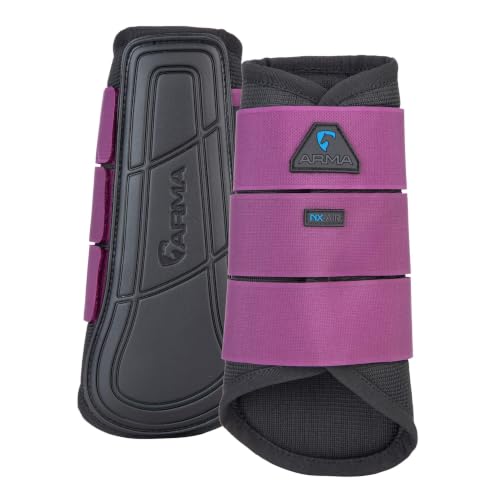 Shires Arma Air Motion Brushing Boot Small Pony Plum
