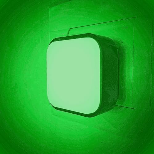 Image of TARAMPRO Plastic 0.5 W Nano LED Night Lamp Night Light for Kids Elderly Bedroom Plug Type (Green) Pack of 2