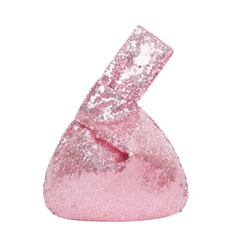 Image of Eternal Beauty Sequin Wristlet Bag, Reinforced Sparkly Evening Clutch for Wedding Guest, Cruise & Prom Mini Purse