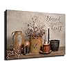 Inspirational Country Rustic Primitive Folk Wall Art Home Cabin Decor Romantic Inspirational Painting Canvas Wall Art Poster Gift HD Image Printing Suitable for Modern Home Living Room 12x18inch Unfra