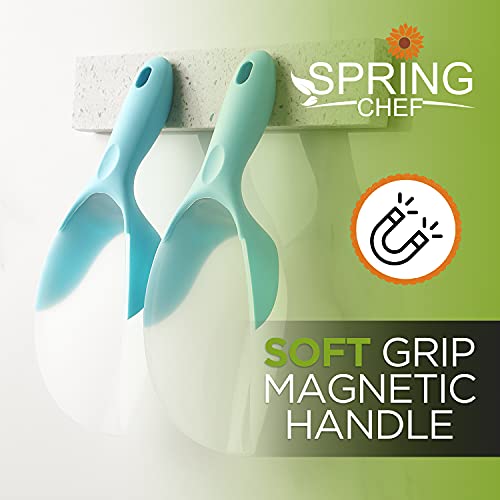 Image of Spring Chef Magnetic Ice Scoop for Freezer, Ice Machine - Aqua Sky, 2 Pack