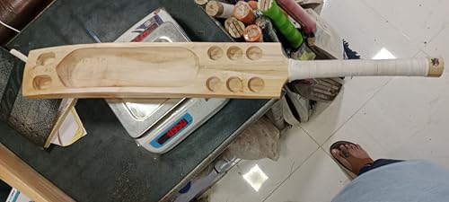 Image of Eagle Leap Premium VIII Kashmir Willow Double Blade Scoop Cricket Bat for Hard Tennis Ball