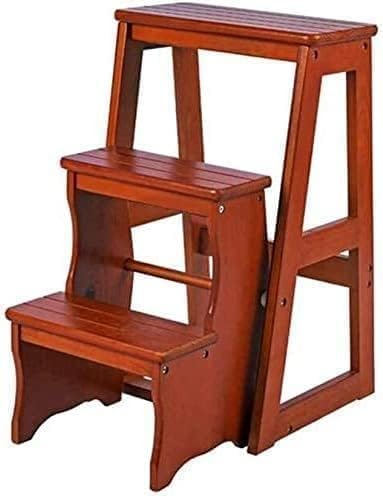 Chair Adult Multifunctional Step Stool for Home,Stool Step Folding Ladder Seat Climbing High Nonslip Stepladder Portable Dualuse Ladders Step Stool (Color : T1) (T2)