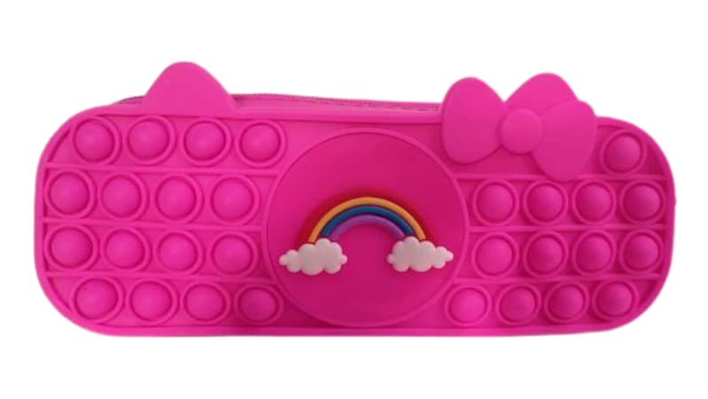 Image of Pop It Fidget Toy Silicone Bubble Squishy Toy Stress Relief Pouch for Kids Stationery /Return Gift for Kids /Birthday Gift for Kids