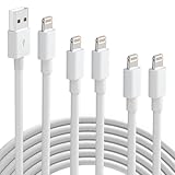 iPhone Fast Charging Cable [Apple MFi Certified] 5-Pack 3/6/6/6/10FT Lightning to USB Cable iPhone Charger Cord Compatible with iPhone 14 13 12 11 Pro Max XR XS X 8 7 6 SE and More Lightning Cable