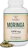 Moringa Powder Capsules - Organic and Vegan (210 Count, 1,000mg Per Serving) Amazing Green Superfood from Moringa Oleifera Leaf by Double Wood Supplements