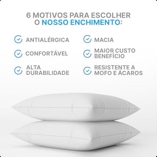 Travesseiro Big De Corpo Gigante 100% Fibra Siliconada Antialérgico Super Macio 48cm X 1,35m (Branco