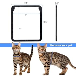 Cat Door for Display Door Small Canine Display Door Magnetic Flap Doggy Door for Sliding Door Lockable Cat Display Door 10805 Inch  Cucciolini Doodles Cat door for display door small canine display door magnetic flap doggy door for sliding door lockable cat display door 1080 5 inch   cucciolini doodles