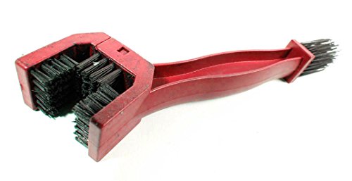 Cycle With Style Motorcycle & Bike Chain Cleaning Tool - Multi-Purpose for All Bikes - Works Great with Degreasers - Great Brush Action - Red