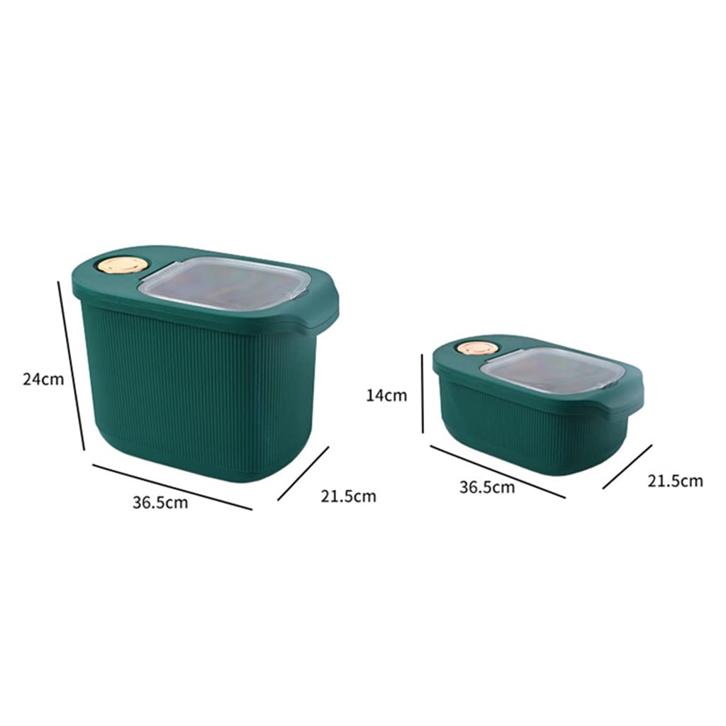 Contenitore da cucina 5 kg 10 kg Scatola di riso Scatola sigillata per cereali Scatola di conservazione per la casa Scatola di conservazione per alimenti per animali domestici