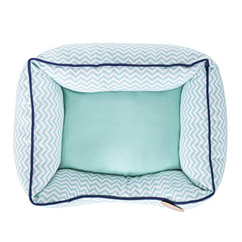 Now House For Pets By Jonathan Adler Teal Chevron Cuddler Dog Bed, Small | Small Dog Bed Washable Dog Bed For Small Dogs By Now House By Jonathan Adler (Ff16055) #TOP6