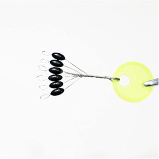 wangsiwei 10 Grupos de Espacio de Goma Granos Pescadores Carpa mar de Carpa Pesca Pesca de Goma Negra Tope Ovalado Pesca Bobber Frijoles (Color : S 10 Groups-n)