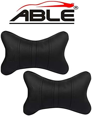 ABLE Sporty Neckrest Necksupporters Pillow Black for Lamborghini Aventador Set of 2 Pcs