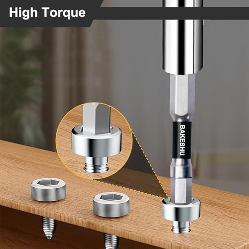 BAKESHU 13-teiliges inbus bit set H1.5–H10, magnetisches inbusschlüssel-bohrerset 50mm lang, S2-Bits mit aufbewahrungsbox (metrisch)