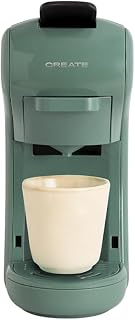 CREATE / POTTS STYLANCE/Cafetera multicápsula express y café molido Verde Sage / 19 bar, programable y compacta, tanque 600ml, sistema Thermoblock, apta para café en todos sus formatos, 1450 W