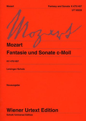MOZART - Fantasia (K.475) y Sonata en Do menor (K.457) para Piano (Urtext) (Leisinger/Scholz)      Sheet music – January 1, 2000