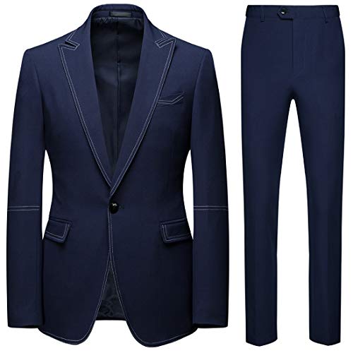 Costumes sur Mesure Hommes de Mariage Beau 2 Pièces Coupe Haute Couture HOTK
