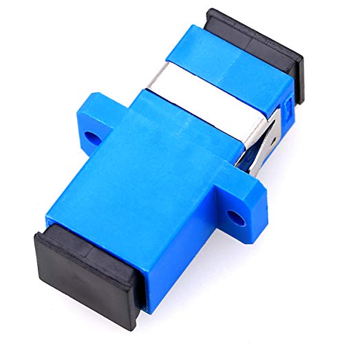 50PCS Fiber Optic Adapter SC Simplex Coupler Cable Simplex, Plastic SC Flange