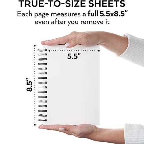 Arteza Sketchbooks, Pack Of 3, 5.5X8.5 Inches, 100 Sheets Each, Spiral-Bound 68-Lb Drawing Paper, Art Supplies For Colored And Graphite Pencils, Charcoal, & Soft Pastel #TOP3