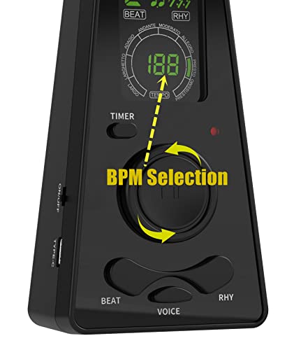 SOLO Digital metronome, métronome intelligent, écran couleur haute définition, voix, adapté au piano, guitare, violon… - Les Beatles, Paul McCartney, John Lennon, RIngo Starr, George Harrison SOLO Digital metronome, métronome intelligent, écran couleur haute définition, voix, adapté au piano, guitare, violon… – Image 4