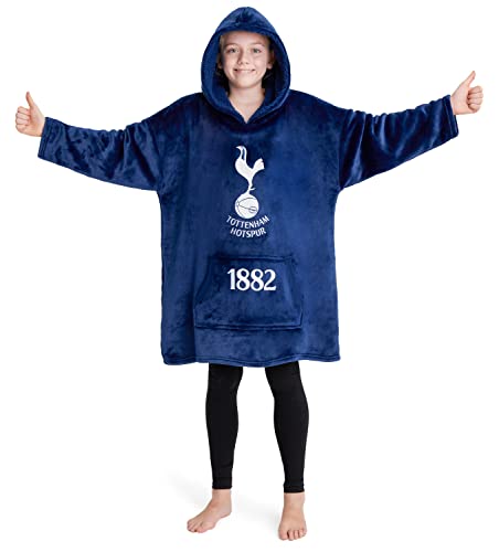 Tottenham Hotspur Hoodie, Oversized Hoodie Blanket, Football Gifts for Boys Blue