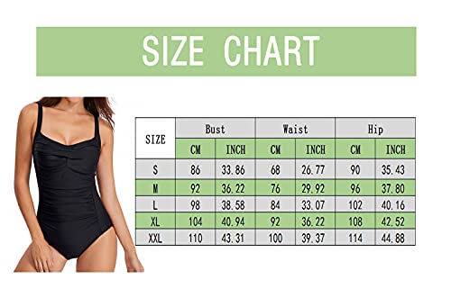 image for Jinjiums Swimwear Women One Piece Swimsuit Vintage Backless Padded Pus