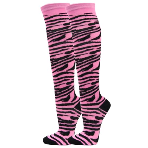 Image of SocksKnee Women Multi-Pack Colorful Variety Design Assorted Activewear Knee-High Stocking Socks, 9-11