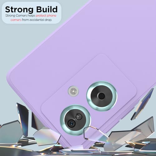 Image of Outlouders Back Cover for Oppo A79 5G | Camera Protection | Durable Soft Matte Silicone Bumper Case (Purple)