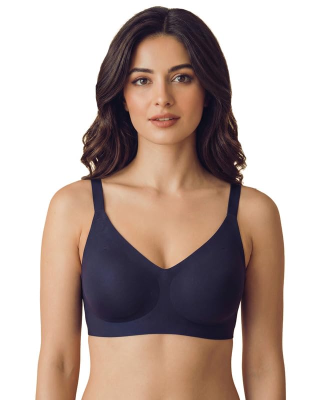 Image of Tweens Cotton Padded Bonded Bra for Women | Full Coverage Wire-Free Bra | Seamless No-Dig Comfort | Breathable Cotton | Elastic-Free Bottom Band & Side Wings | Pack of 1|