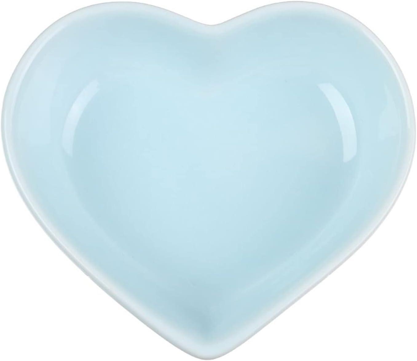 GeRRiT Dessert Salad Plates Cute Dipping Bowl Tableware Condiment Dishes Ceramic Sauce Dish Mini Seasoning Dish Heart Shape Household Dip/Dipping Bowls Snack Serving Dishes