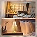 Liliful 4 Pcs Cordless Table Lamp Rechargeable Touch LED Small Gold Portable Battery Operated USB-c Desk Lamp 3 Color Dimmable for Bedroom Living Room Dining (Gold,Rose Style)