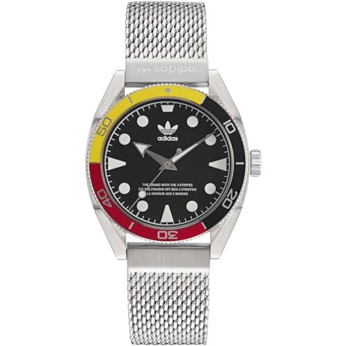 adidas Reloj Analógico para Unisex Adulto de Cuarzo con Correa en Acero Inoxidable AOFH22502