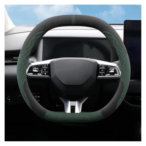 Housse de volant MG ZS cuir suédé antidérapante pour conduite précise