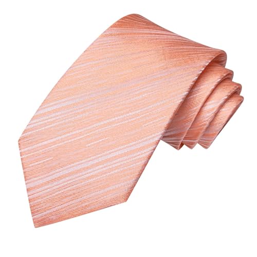 Image of Dubulle Silk Ties Set for Men Formal Paisley Striped Necktie Pocket Square Cufflinks 3PCS Sets Wedding Business Party